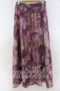 axes femme / マーブルプリントスカート F パープル系 O-25-12-05-1034-AX-SK-OW-OS