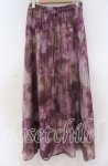 画像1: axes femme / マーブルプリントスカート F パープル系 O-25-12-05-1034-AX-SK-OW-ZT014 (1)