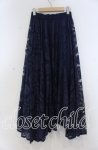 画像2: axes femme / レースサーキュラースカート F ネイビー O-25-12-05-1035-AX-SK-OW-ZT523 (2)
