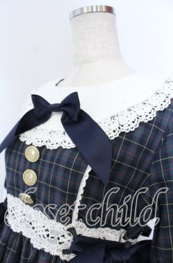 画像2: BABY,THE STARS SHINE BRIGHT / タータンチェックシャーメインワンピース  グリーン O-25-12-05-1003-BA-OP-IG-OS