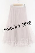 axes femme / ロングチュールスカート M ピンク O-25-12-05-1036-AX-SK-OW-OS