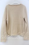 画像2: PINK HOUSE / フリルスウェットカーディガン  ベージュ O-25-12-05-1038-LO-TO-IG-ZT557 (2)