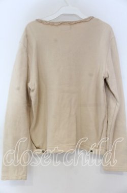 画像2: PINK HOUSE / フリルスウェットカーディガン  ベージュ O-25-12-05-1038-LO-TO-IG-OS