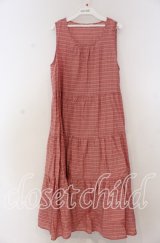 PINK HOUSE / ローンノースリーブチェックワンピース  ピンク O-25-12-05-1040-LO-OP-IG-OS