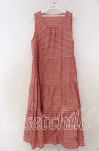 PINK HOUSE / ローンノースリーブチェックワンピース  ピンク O-25-12-05-1040-LO-OP-IG-OS