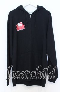 NieR Clothing /ACK ZIP PARKA【ハローキティ×NIER CHARACTERS】 パーカー  ブラック O-25-12-05-055-PU-TO-YM-ZT1211F