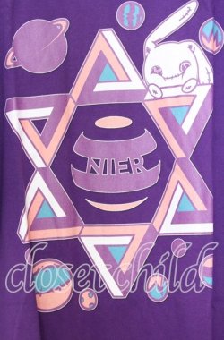 画像3: NieR Clothing / ペンタゴンプリントBIG Tシャツ  パープル O-25-12-05-058-PU-TS-YM-OS