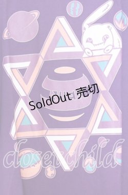 画像3: NieR CLOTHING / ペンタゴンプリントBIG Tシャツ  パープル O-25-12-05-058-PU-TS-YM-ZT040