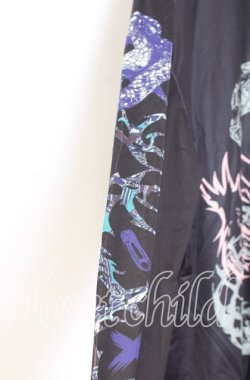 画像3: NieR Clothing / スネークプリントワイドカットソー  ブラック O-25-12-05-059-PU-TO-YM-OS