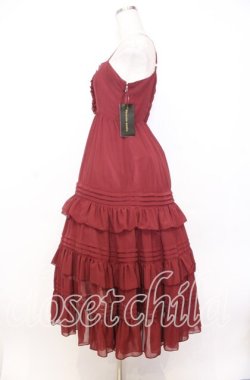 画像3: Victorian maiden / シャーリングシフォンロングアンダードレス  ワイン O-25-12-05-005-CL-OP-OW-OS