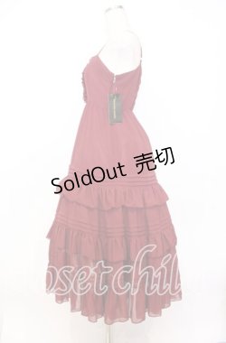画像3: Victorian maiden / シャーリングシフォンロングアンダードレス  ワイン O-25-12-05-005-CL-OP-OW-OS