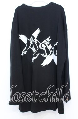 画像4: NieR Clothing / XXXプリントBIGカットソー F ブラック O-25-12-05-061-PU-TS-YM-OS