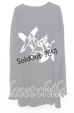 画像4: NieR CLOTHING / XXXプリントBIGカットソー F ブラック O-25-12-05-061-PU-TS-YM-ZT1211F