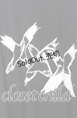 画像5: NieR CLOTHING / XXXプリントBIGカットソー F ブラック O-25-12-05-061-PU-TS-YM-ZT1211F