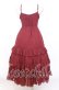 画像4: Victorian maiden / シャーリングシフォンロングアンダードレス  ワイン O-25-12-05-005-CL-OP-OW-OS (4)