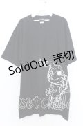 NieR CLOTHING / プリントBIG Tシャツ  ブラック O-25-12-05-063-PU-TS-YM-ZT078