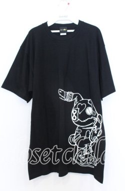画像1: NieR Clothing / プリントBIG Tシャツ  ブラック O-25-12-05-063-PU-TS-YM-OS