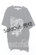 NieR CLOTHING / 擬人化プリントBIG Tシャツ XL ブラック O-25-12-05-064-PU-TS-YM-ZT078