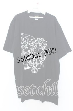 画像1: NieR CLOTHING / 擬人化プリントBIG Tシャツ XL ブラック O-25-12-05-064-PU-TS-YM-ZT078