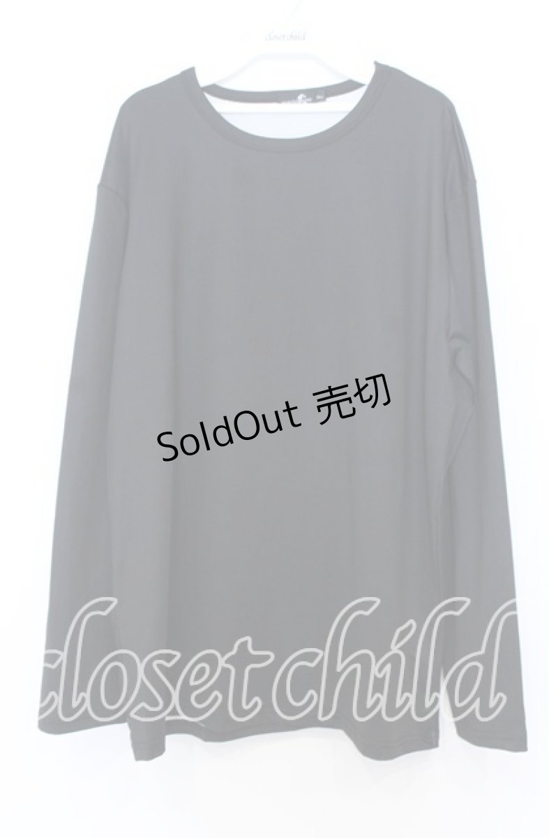 画像1: NieR CLOTHING / 擬人化ビッグカットソー F ブラック O-25-12-05-065-PU-TO-YM-ZT080 (1)