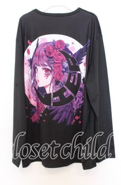 画像2: NieR Clothing / 擬人化ビッグカットソー F ブラック O-25-12-05-065-PU-TO-YM-OS