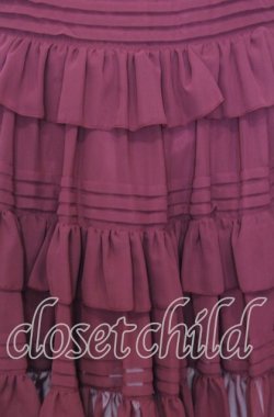 画像5: Victorian maiden / シャーリングシフォンロングアンダードレス  ワイン O-25-12-05-005-CL-OP-OW-OS