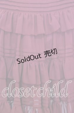 画像5: Victorian maiden / シャーリングシフォンロングアンダードレス  ワイン O-25-12-05-005-CL-OP-OW-OS