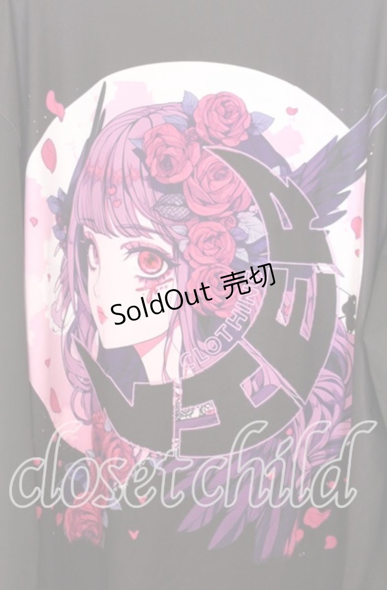 画像3: NieR CLOTHING / 擬人化ビッグカットソー F ブラック O-25-12-05-065-PU-TO-YM-ZT080 (3)