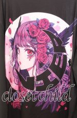 画像3: NieR CLOTHING / 擬人化ビッグカットソー F ブラック O-25-12-05-065-PU-TO-YM-ZT080 (3)