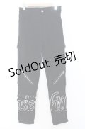 NieR CLOTHING / BELT×ZIPPER Visual STYLISHパンツ F ブラック O-25-12-05-068-PU-PA-YM-ZT041