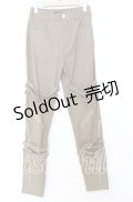 NieR CLOTHING / ベルトジップパンツ F カーキ O-25-12-05-069-PU-PA-YM-ZT040