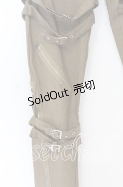 画像2: NieR CLOTHING / ベルトジップパンツ F カーキ O-25-12-05-069-PU-PA-YM-ZT040