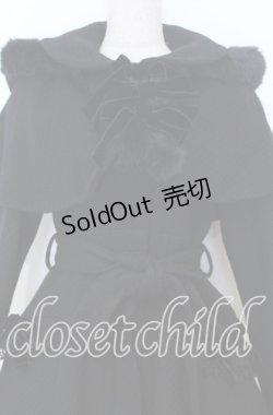 画像2: Victorian maiden / フードケープ付エレガントコート  ブラック O-25-12-05-006-CL-CO-OW-OS