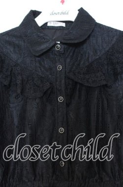 画像2: axes femme / 総レースワンピース  クロ O-25-12-05-071-AX-OP-IG-OS