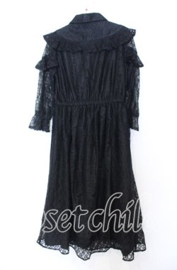 画像3: axes femme / 総レースワンピース  クロ O-25-12-05-071-AX-OP-IG-OS