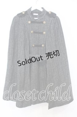 画像1: axes femme / ナポレオンマント風コート  グレー O-25-12-05-072-AX-CO-IG-OS