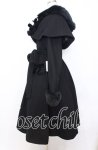 画像3: Victorian maiden / フードケープ付エレガントコート  ブラック O-25-12-05-006-CL-CO-OW-OS (3)