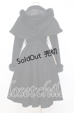 画像4: Victorian maiden / フードケープ付エレガントコート  ブラック O-25-12-05-006-CL-CO-OW-OS