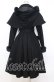 画像4: Victorian maiden / フードケープ付エレガントコート  ブラック O-25-12-05-006-CL-CO-OW-OS (4)