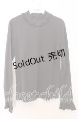 Leur Getter / ハシゴレースハイネックカットソー  ブラウン O-25-12-05-079-LU-TO-IG-OS