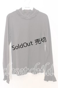 Leur Getter / ハシゴレースハイネックカットソー  ブラウン O-25-12-05-079-LU-TO-IG-OS