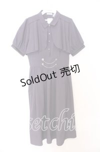 axes femme / ハイウエストフラシ半袖ワンピース  パープル O-25-12-05-081-AX-OP-IG-OS