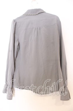 画像3: axes femme / ラッフルフリルブラウス  グレー O-25-12-05-084-AX-BL-IG-OS