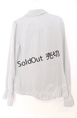 画像3: axes femme / ラッフルフリルブラウス  グレー O-25-12-05-084-AX-BL-IG-OS