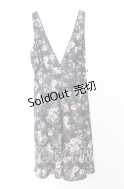 画像1: axes femme / 花柄ジャンドレ  クロ O-25-12-05-086-AX-OP-IG-OS