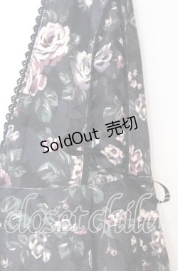 画像2: axes femme / 花柄ジャンドレ  クロ O-25-12-05-086-AX-OP-IG-OS