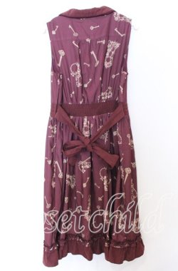 画像3: axes femme / 懐かしの物語ワンピース  ワイン O-25-12-05-087-AX-OP-IG-OS