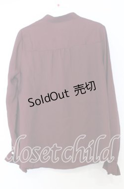 画像3: axes femme / プチハイネックブラウス  ワイン O-25-12-05-088-AX-BL-IG-OS