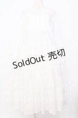 PINK HOUSE / ティアードワンピース  ブロード・シロ O-25-12-05-010-LO-OP-IG-OS