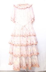 画像5: PINK HOUSE / バラ園うさぎプリントパッチワークワンピース  ピンク O-25-12-05-011-LO-OP-IG-OS (5)